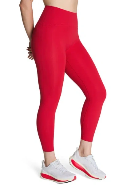 Spanx Booty Boost 7/8 Leggings In Red In Red