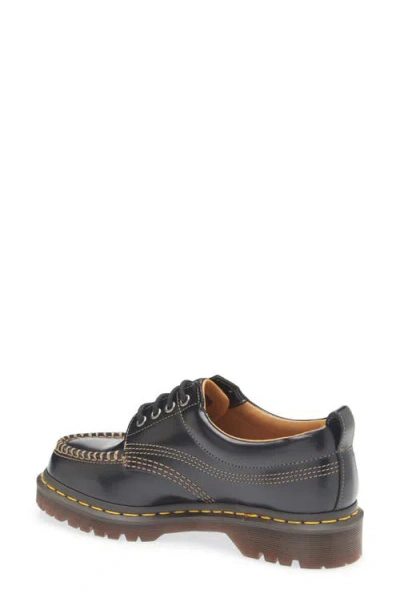 Dr. Martens Womens  Lowell Leather Shoes In Black