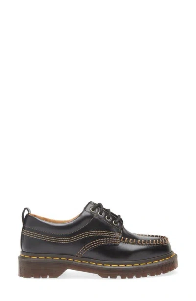 Dr. Martens Womens  Lowell Leather Shoes In Black