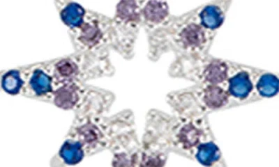 Estella Bartlett Mixed North Star Hoop Earrings In Metallic