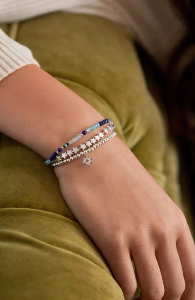 Estella Bartlett Mini Amelia Beaded Slider Bracelet In Multi