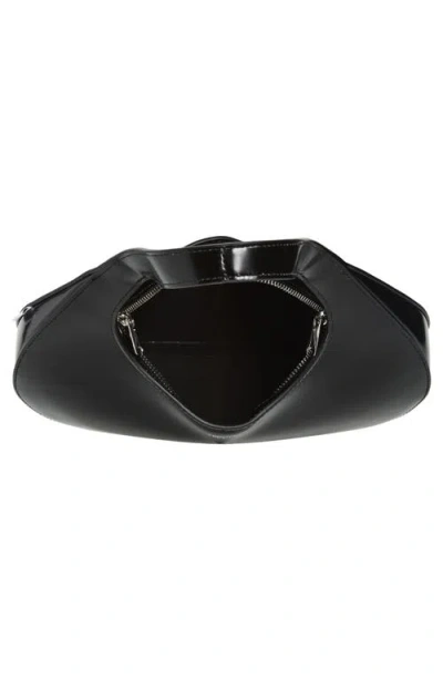 Coperni Curved Glossy Top Handle Bag In Black