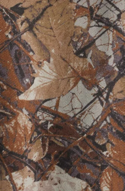 Obey Camouflage-pattern Hooded Jacket In Brown