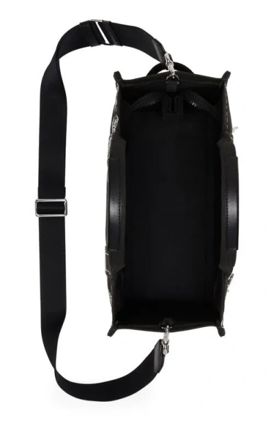 Marc Jacobs The Trompe L Oeil Charm Medium Tote Bag In Black