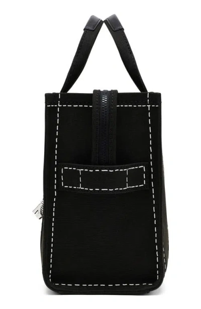 Marc Jacobs The Trompe L Oeil Charm Medium Tote Bag In Black
