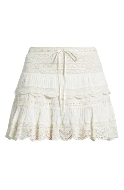 Loveshackfancy Delphine Lace Miniskirt In White