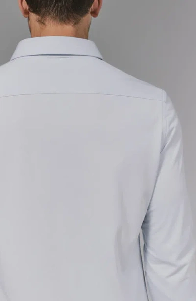 7 Diamonds Girona Solid Performance Button-up Shirt In Gray