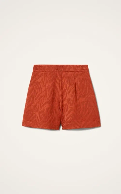 La Doublej Animal-print Shorts In Purple