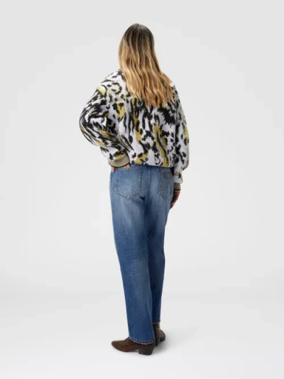 Missoni Abstract Design Knit Sweater In Gray