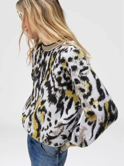 Missoni Abstract Design Knit Sweater In Gray