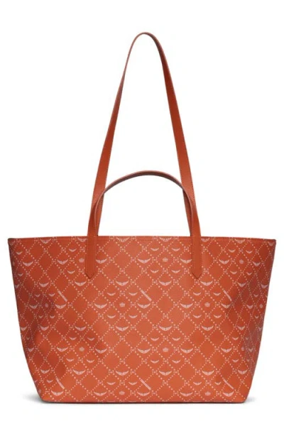 Zadig & Voltaire Z X-large Monogram Shopper Tote Bag In Orange