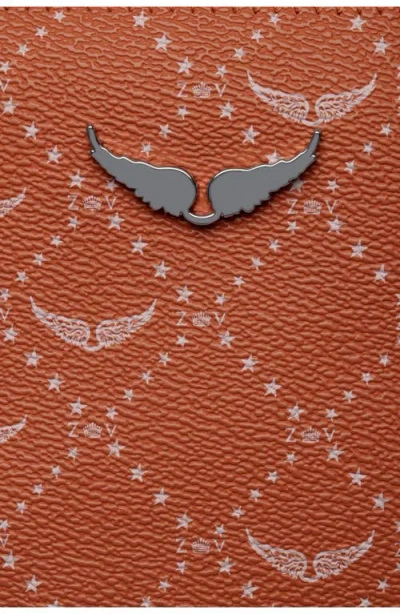 Zadig & Voltaire Z X-large Monogram Shopper Tote Bag In Orange