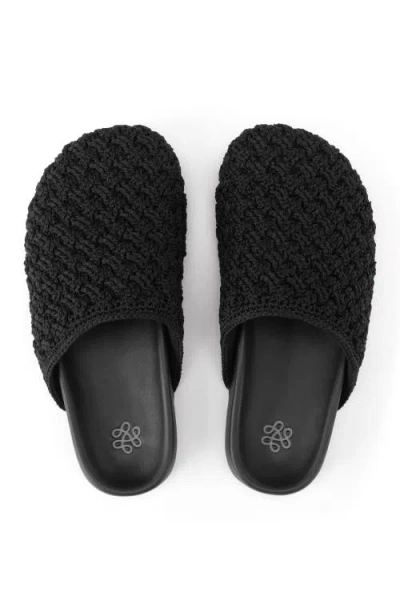 The Sak Bolinas Crochet Clog Shoe In Black