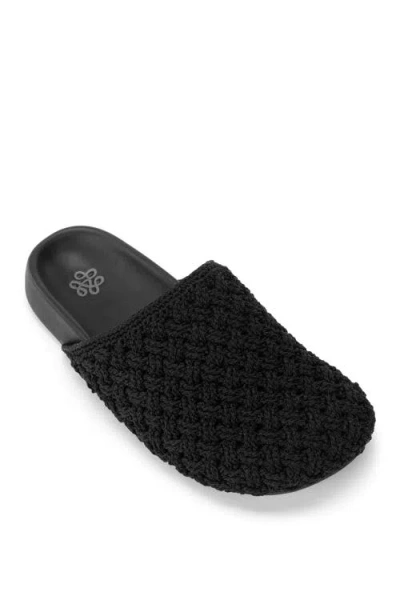 The Sak Bolinas Crochet Clog Shoe In Black