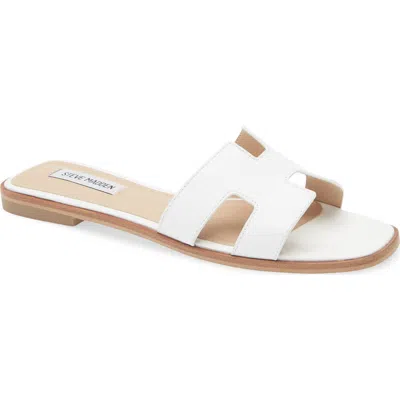 Steve Madden Hadyn Slide Sandal In White