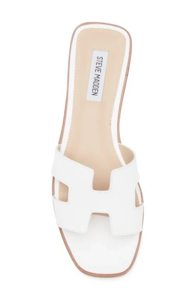 Steve Madden Hadyn Slide Sandal In White
