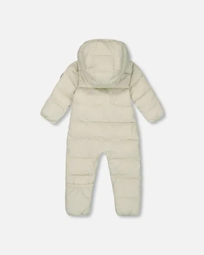 Deux Par Deux Gender Inclusive One-piece Cloud Compressible Snowsuit Designed For Car Seat In Neutral