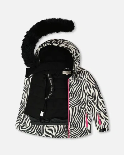 Deux Par Deux Two-piece Play Snowsuit In Black