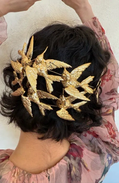 Epona Valley Colibri Clip Set In Gold