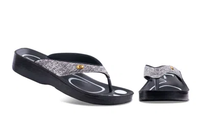 Aerothotic Original Orthotic Comfort Thong Sandal Flip Flops In Gray