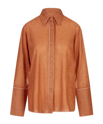 Oseree Shirt Oséree Woman Color Orange In Brown