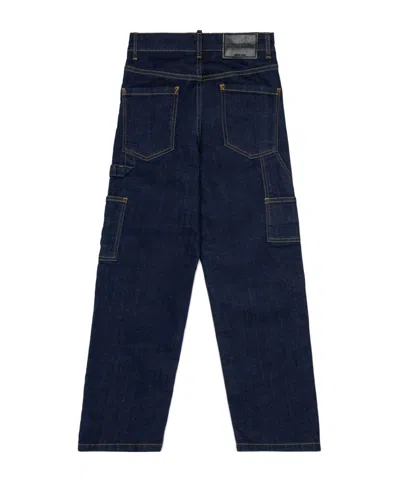 Dsquared2 Kids Regular Fit Jeans In Blue