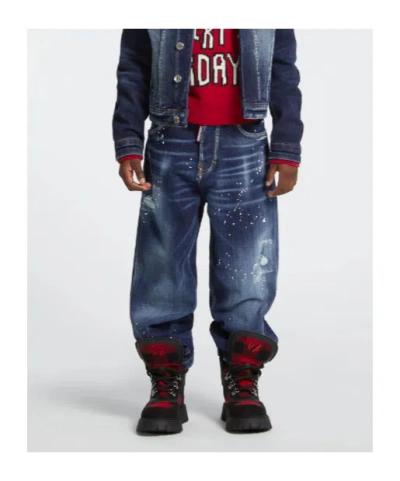 Dsquared2 Jeans With Logo In Blue