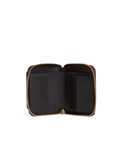 Dsquared2 Twin Zip Around Wallet In Brown