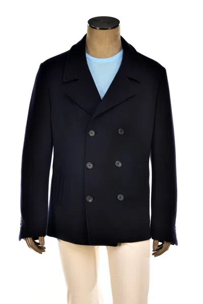 Manrico Umf Cashmere-silk Double-breasted Sport Jacket In Black