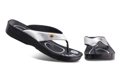 Aerothotic Original Orthotic Comfort Thong Sandal Flip Flops - Matt In Gray