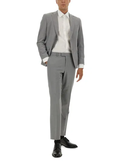 Hugo Boss Boss Slim Fit Dress In Gray