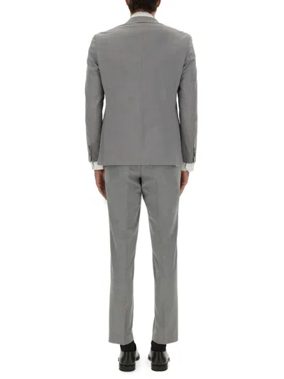 Hugo Boss Boss Slim Fit Dress In Gray