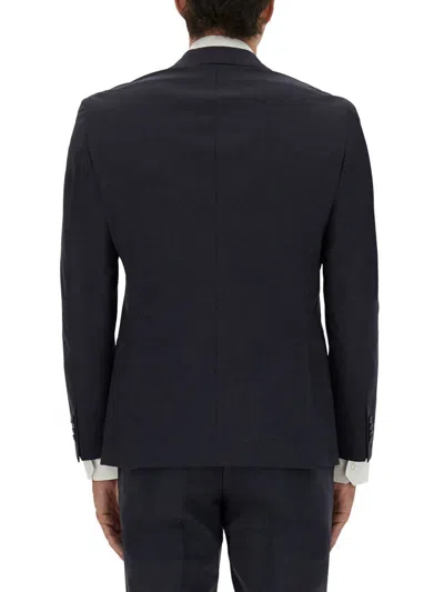 Hugo Boss Black Single-button Suit In Blue
