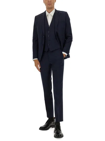 Hugo Boss Hugo Slim Fit Three Piece Suit In Blue