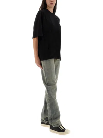 Rick Owens Drkshdw Pants "concordians Fog Cut" In Blue