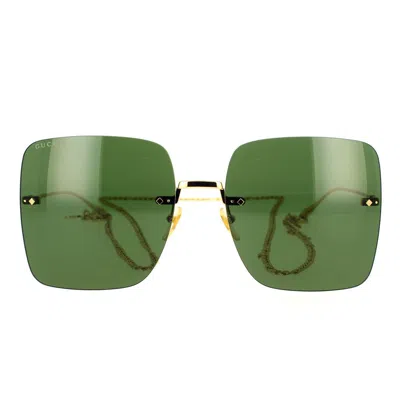Gucci Eyewear Sunglasses In Green