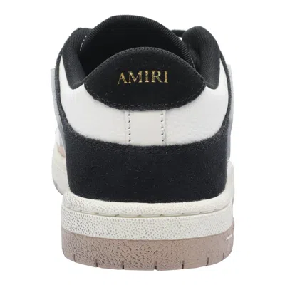 Amiri Skel Top Low Panelled Suede Sneakers In White