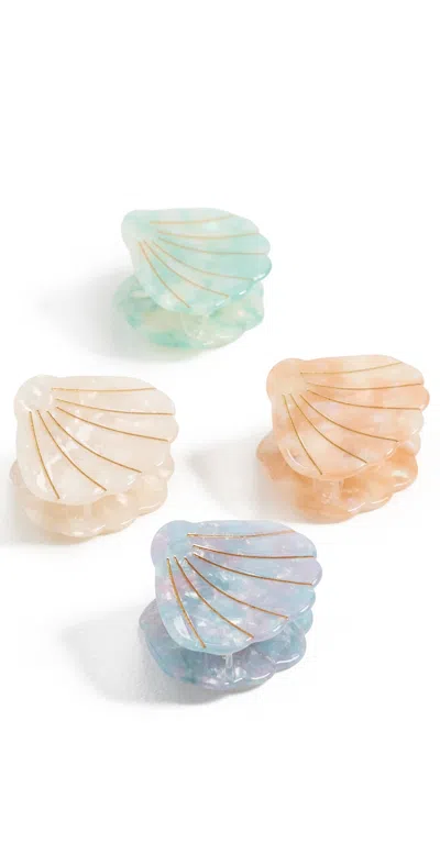 By Adina Eden The Sea To My Shell Claw Clip Set Multi Color In Multi