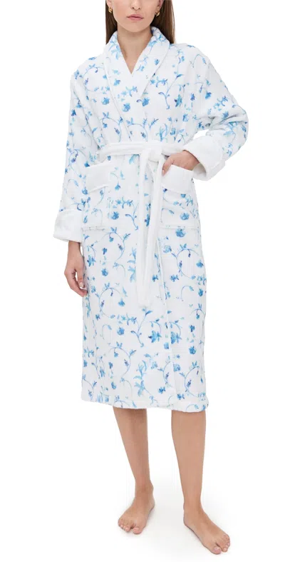 Hill House Home The Hotel Robe In Blue Botanical