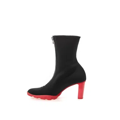 Alexander Mcqueen Multicolor Neoprene Boot In Black