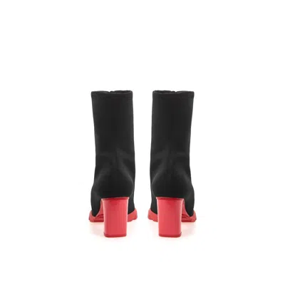 Alexander Mcqueen Multicolor Neoprene Boot In Black