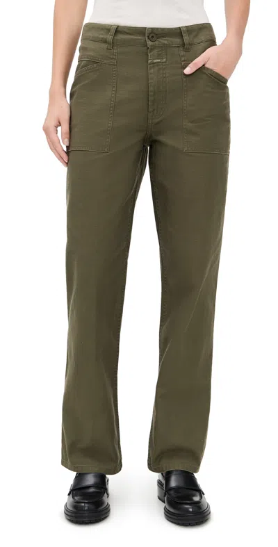 Closed Hali-x Trousers Forest Green In Green