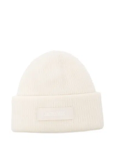 Jacquemus Women The Grosgrain Beanie In White