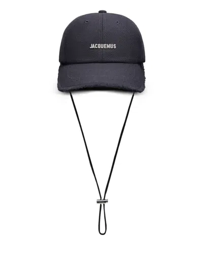 Jacquemus Artichoke Fringed Baseball Cap In Blue