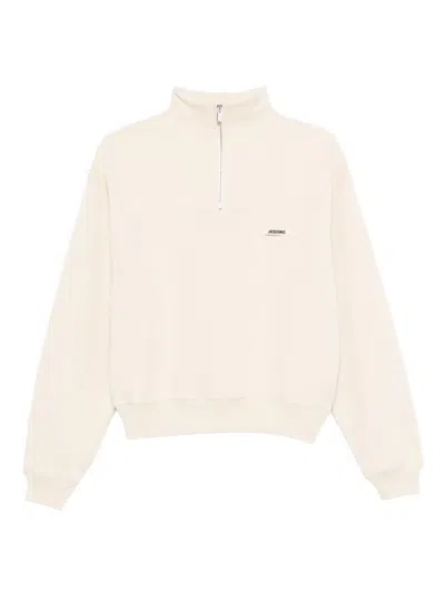 Jacquemus Le Camionneur Grosgrain Sweatshirt In Nude