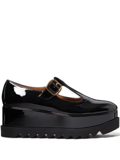 Stella Mccartney Oxford Elyse Shiny 80mm In Black