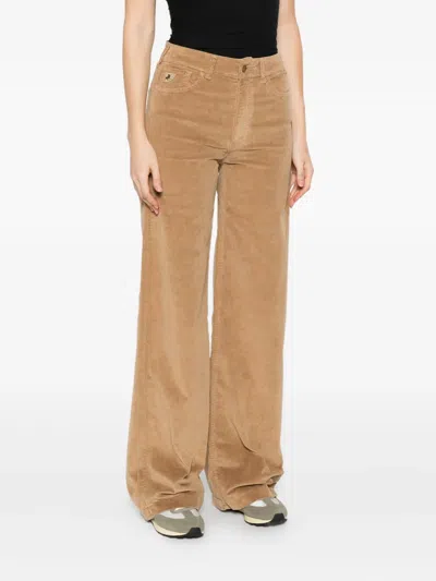 Lois Jeans Denim High-waisted Trousers In Neutral