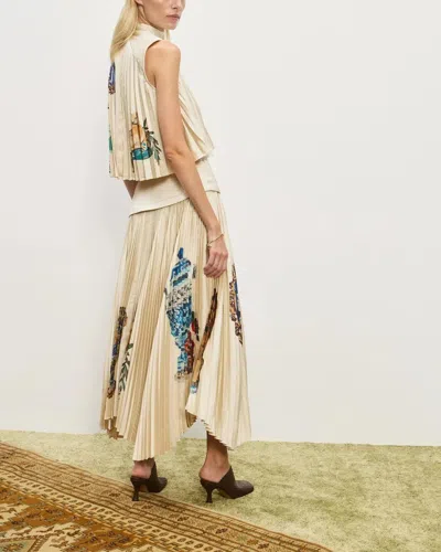 Alemais Orazio Pleated Top In White