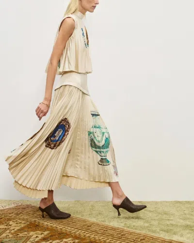 Alemais Orazio Pleated Top In White