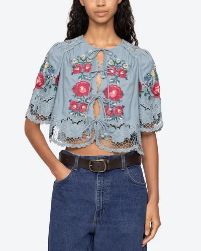Sea Ny Rosaline S/s Top In Gray